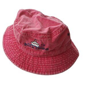 SCALA KIDS Pink Bucket Hat with Block Island Logo, Size L/XL